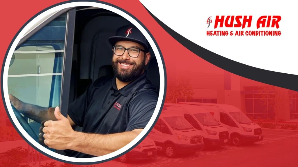 Hush Air tech giving the thumbs up.