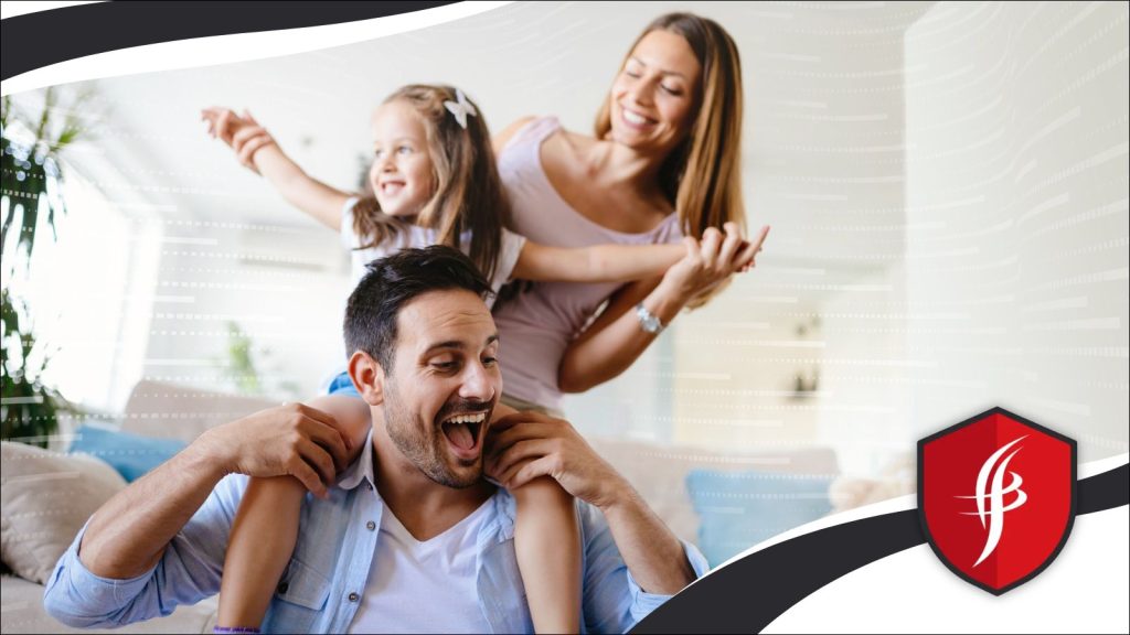 A family enjoying clean home air.